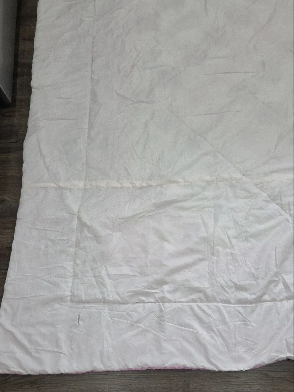 Pink And White Square Pattern Manufactured Quilt 84 X 84